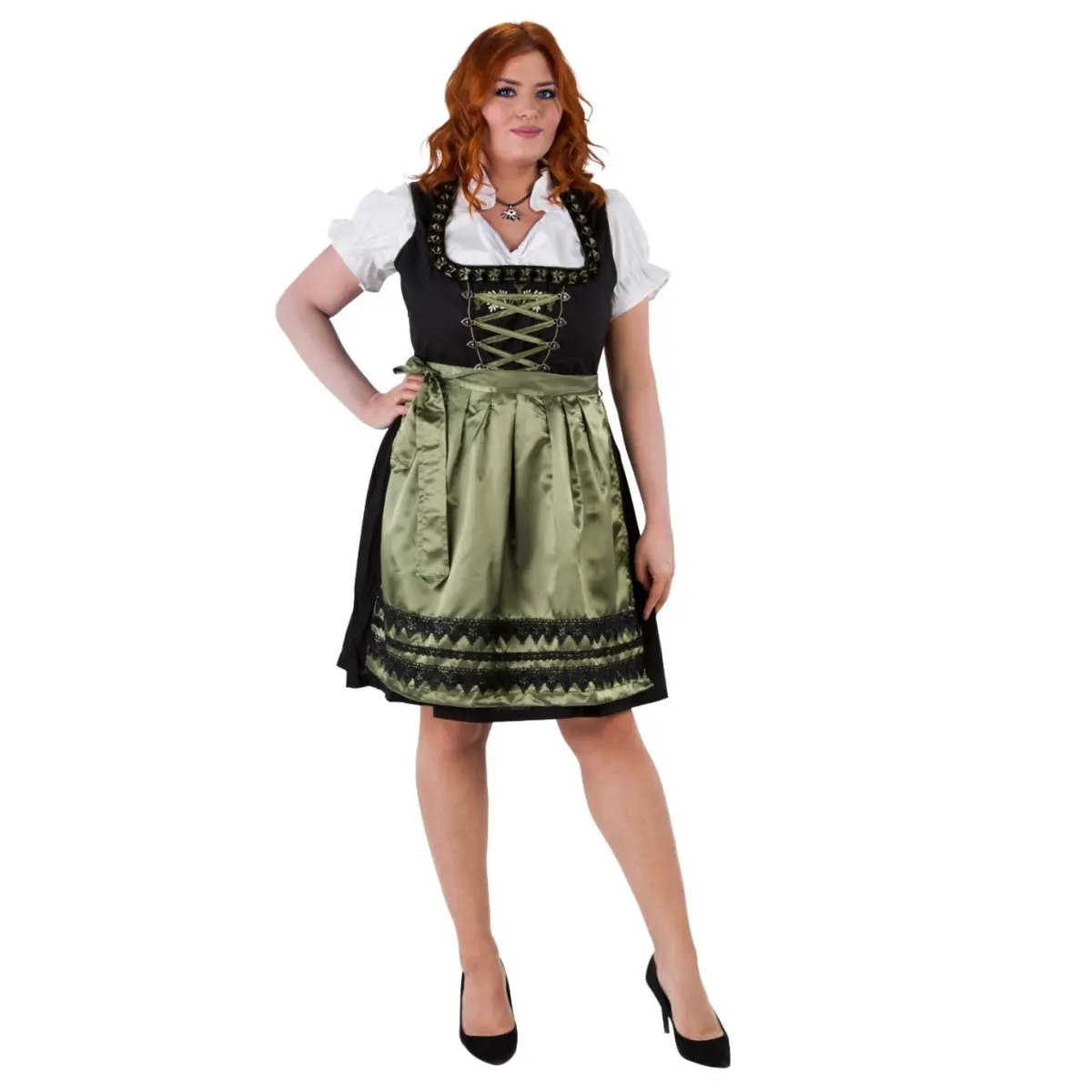 Autentisk sort tyrolerkjole